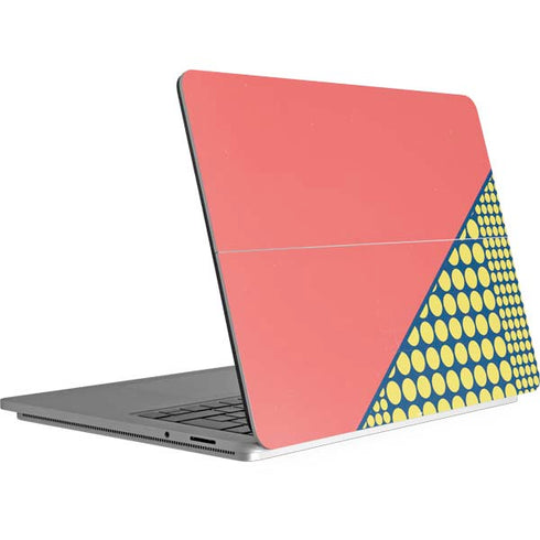 Coral Diagonal Split Surface Laptop Studio Skin